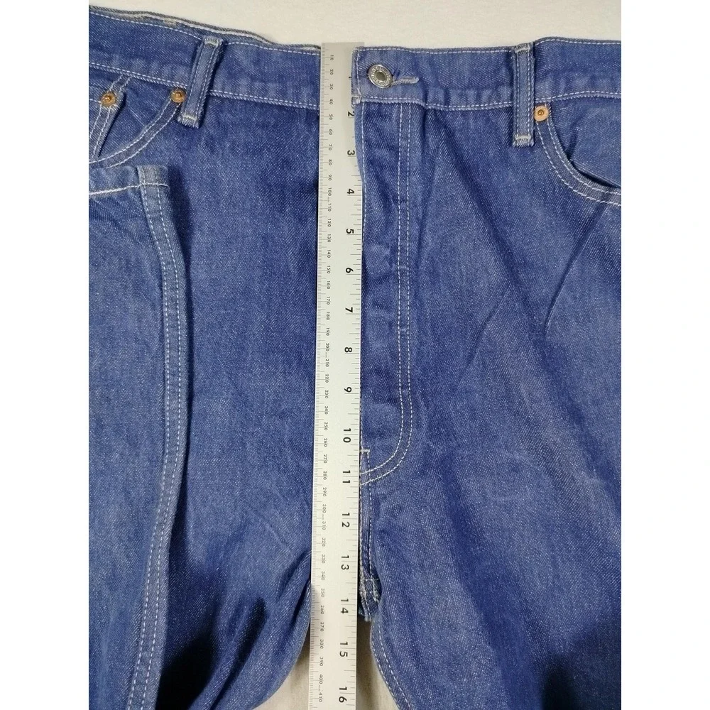 Levis‎ 501XX Jeans Mens 42x32 Blue Medium Wash Straight Leg Button Fly Denim